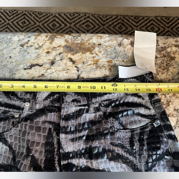 Candies snake print embossed jeans sz 11 wide leg pants NWT python animal print - Picture 7 of 9